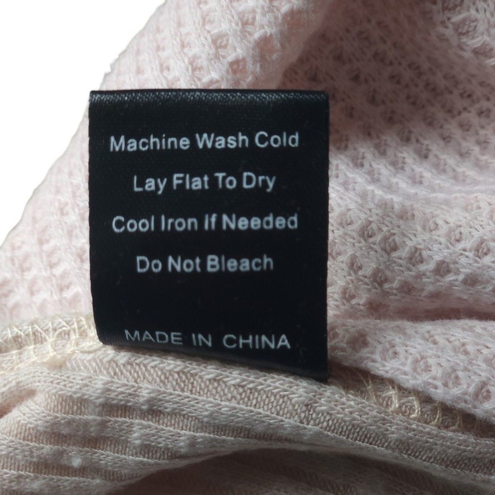 POL Womens Boho Patchwork Embroidered Waffle Knit… - image 6